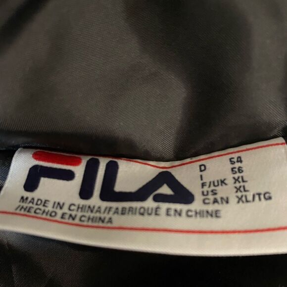 FILA Hooded Striped Puffer Coat - Picture 5 of 8